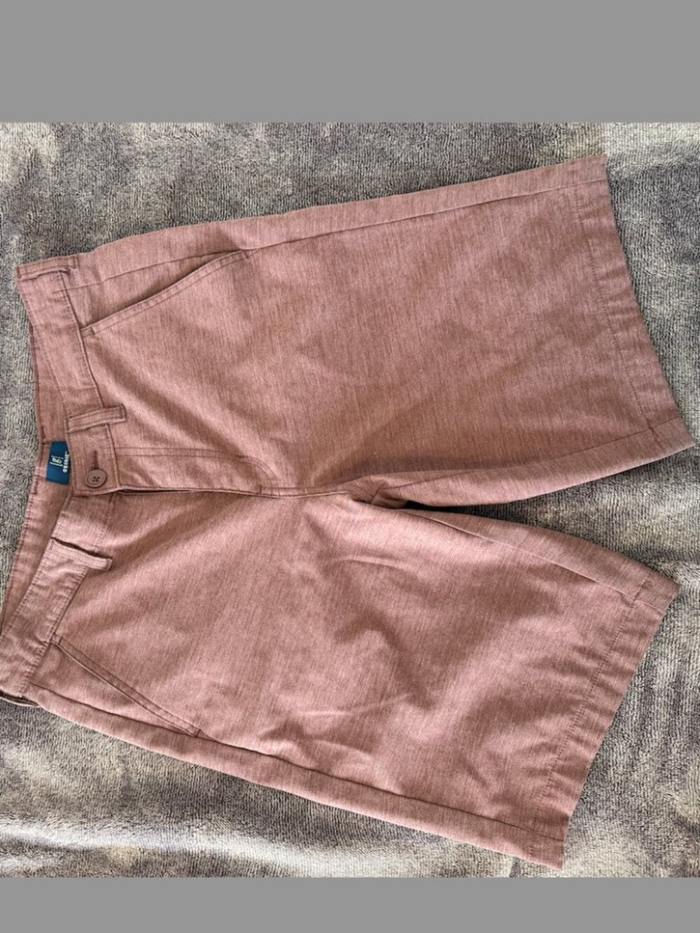 George Men's Mauve Flat Front Casual Shorts Size 32 21" Outseam